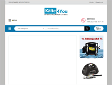 Tablet Screenshot of kaelte4you.de